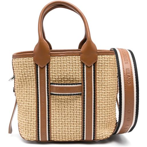 Hogan borsa tote con logo - toni neutri