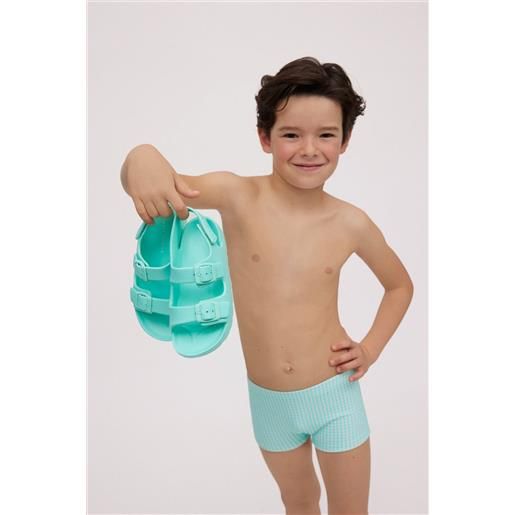 Ysabel Mora costume boxer da bambino con stampa a quadretti