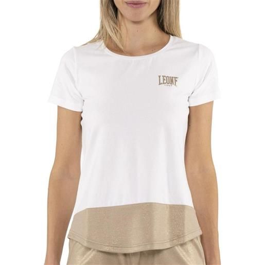 LEONE t-shirt leone t-shirt lurex bianco