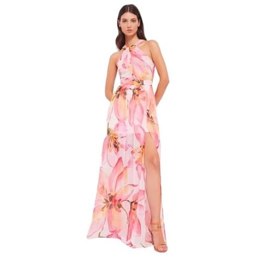 Gaudí gaudi vestito lungo floreale in georgette 411fd15036 multicolore