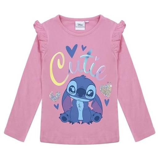 Disney Store maglietta disney lilo e stitch bambina maglia 3 anni maniche lunghe in cotone 6962
