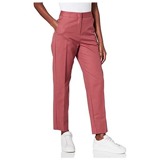 Tommy Hilfiger slub co pantaloni alla caviglia slim, misty red, 30 w donna