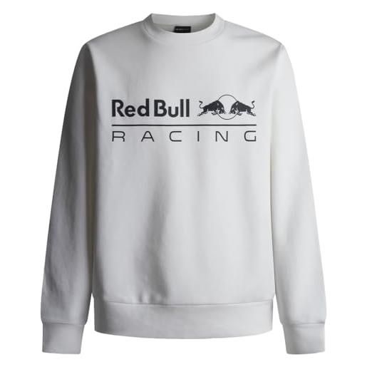 Red Bull Racing X Pepe Jeans felpa uomo rbr team logo crew, bianco (mousse white), xl, bianco (mousse white), xl