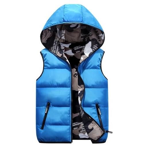 Generico smanicato con cappuccio bambina maglietta righe bambina gilet pelliccia neonata compleanno bimbo vestito giubbino intero neonato giubbino bambino 5 anni piumino smanicato bambina 10 anni