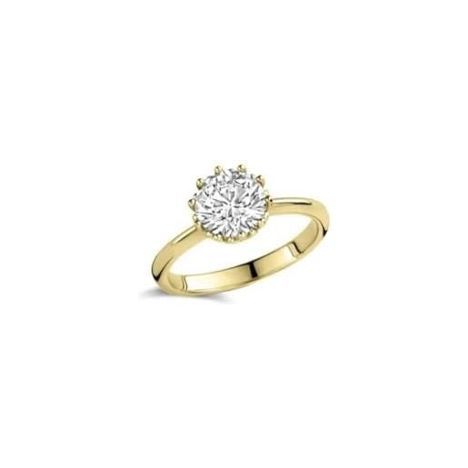 NADIR anello donna liu jo essential in acciaio oro lj2581m12