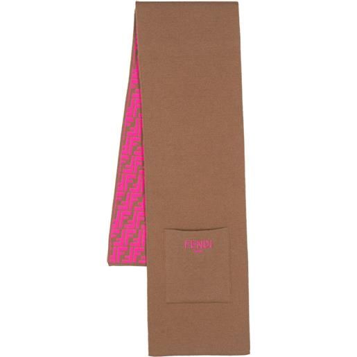 Fendi Kids sciarpa con logo ff - rosa