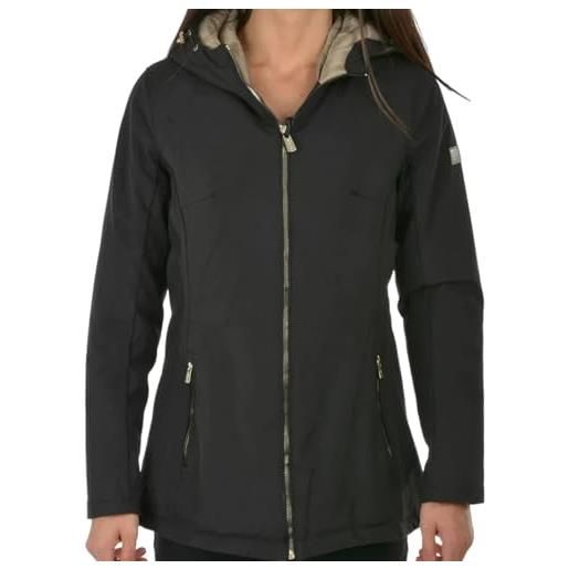 Yes Zee yes-zee giubbino imbottito in tela tecnica con cappuccio nero