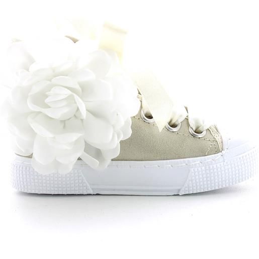 DXO sneakers tela alta con fiore 24-37 DXO cod. C88r