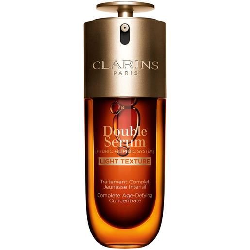 Clarins double serum light texture 75 ml siero antietà universale ideale per pelli miste o grasse