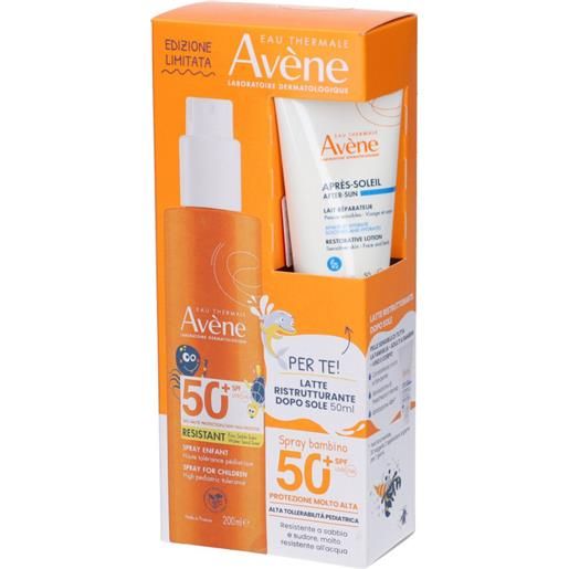 AVENE (Pierre Fabre It. SpA) eau thermale avene solare spray bambino spf50+ + ristrutturante doposole