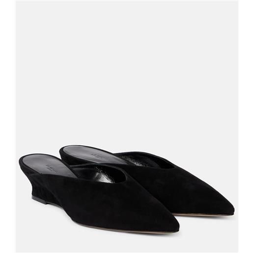 Le Monde Beryl le monde bã©ryl mules in suede con zeppa