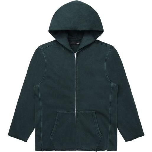 Les Tien felpa con cappuccio e zip - verde