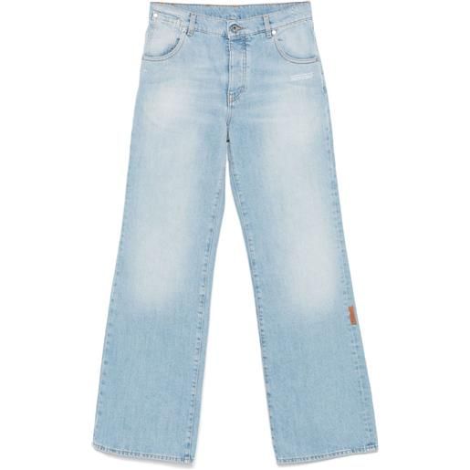 Off-White jeans a gamba ampia - blu
