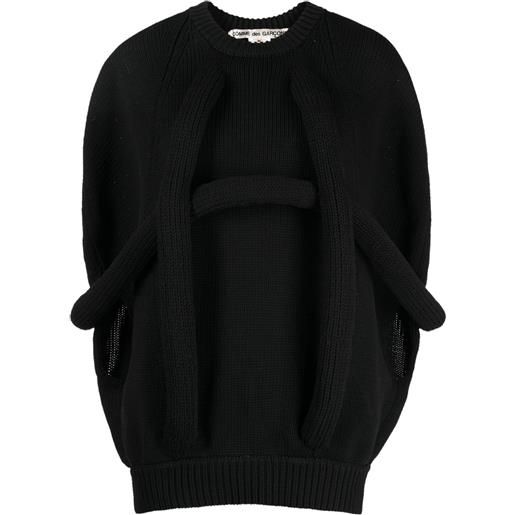 Comme Des Garçons berretto con applicazione - nero