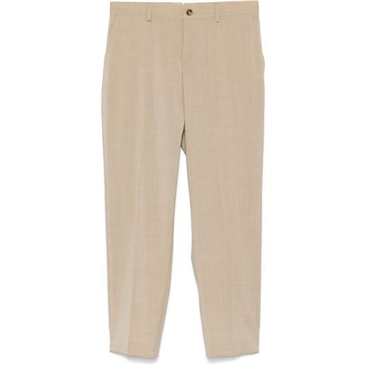 LUIGI BIANCHI MANTOVA pantaloni dritti in lana - toni neutri