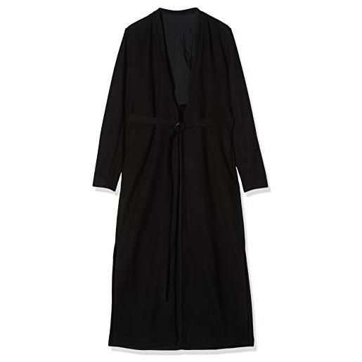 FALKE long coat, felpa donna, nero, 40