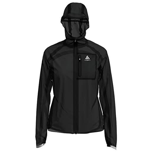 Odlo donna giacca da corsa zeroweight dual dry waterproof