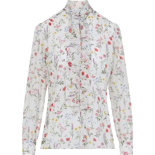 Giambattista Valli floral-print shirt - bianco