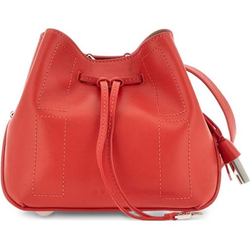 Hogan borsa a secchiello mini con coulisse - rosso