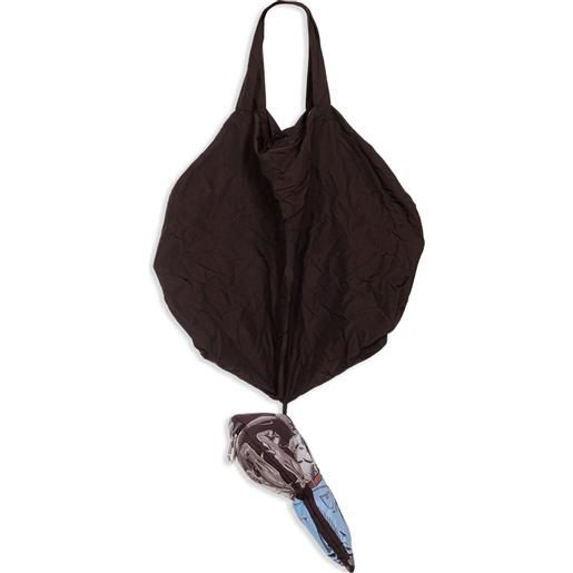 Natasha Zinko borsa tote con stampa - nero