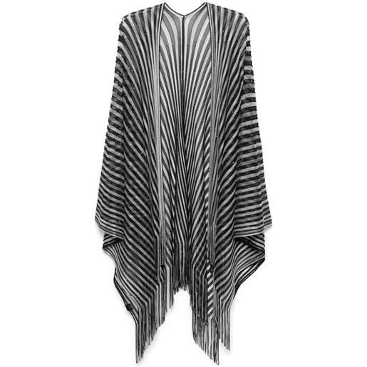 Missoni mantella a righe - nero