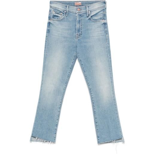 MOTHER jeans the insider crop step fray - blu
