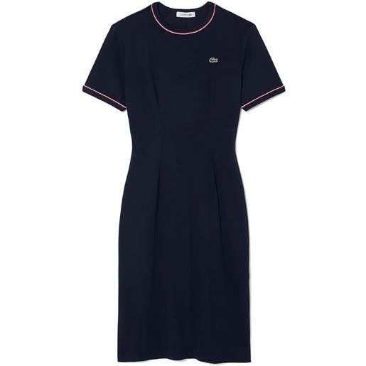 LACOSTE abito manica corta con profilo donna