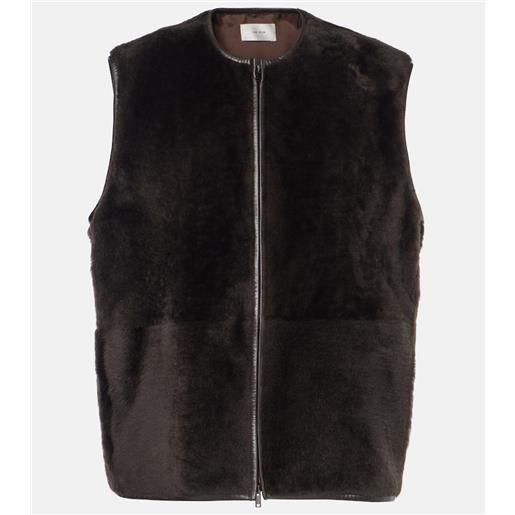 The Row gilet andi in shearling