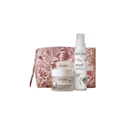 Patyka - antietà maschera al collagene e lozione levigante + trousse omaggio confezione 2 pezzi