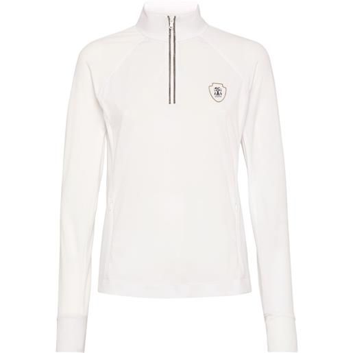 Brunello Cucinelli t-shirt in jersey con logo - bianco