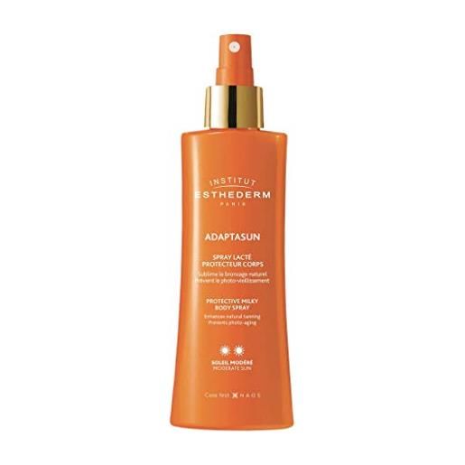 INSTITUT ESTHEDERM PARIS institut esthederm - adaptasun - latte solare spray corpo - per ottimizzare la tua abbronzatura naturale - sublima e protegge - sole moderato - spray 150 ml