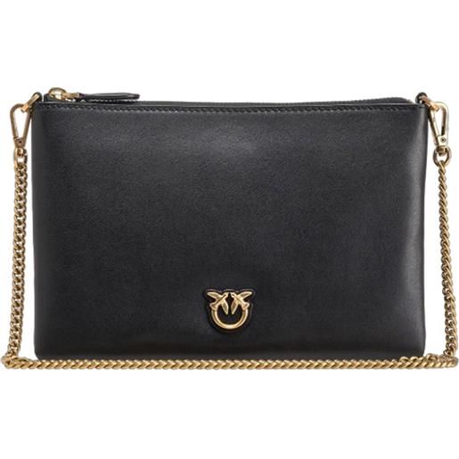 PINKO borsa classic flat love simply - 100455a0f1 - nero