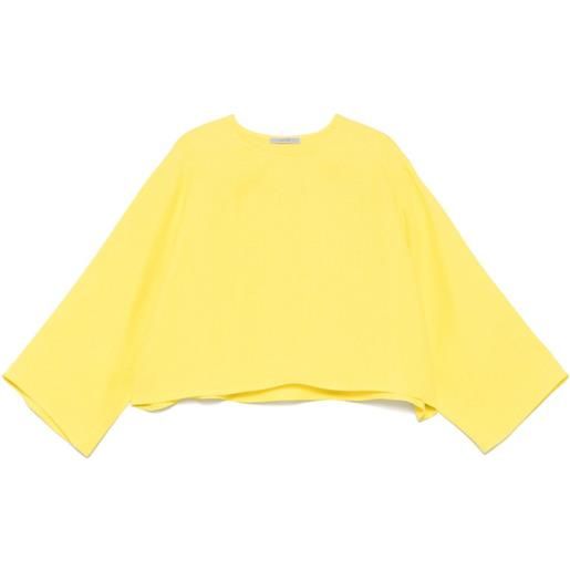 Dusan top in lino - giallo