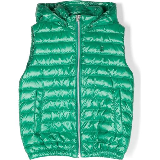 Herno Kids top con cappuccio - verde
