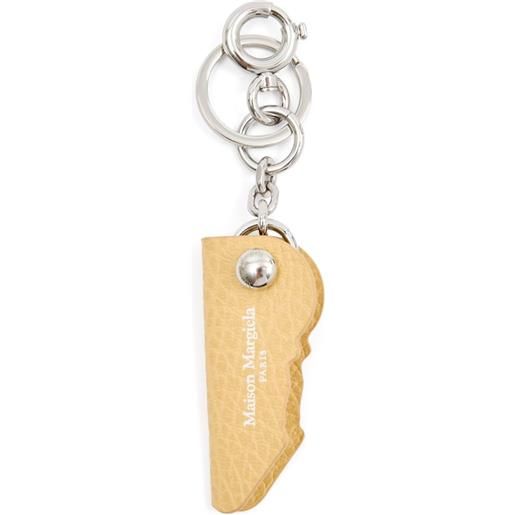 Maison Margiela portachiavi in pelle - toni neutri