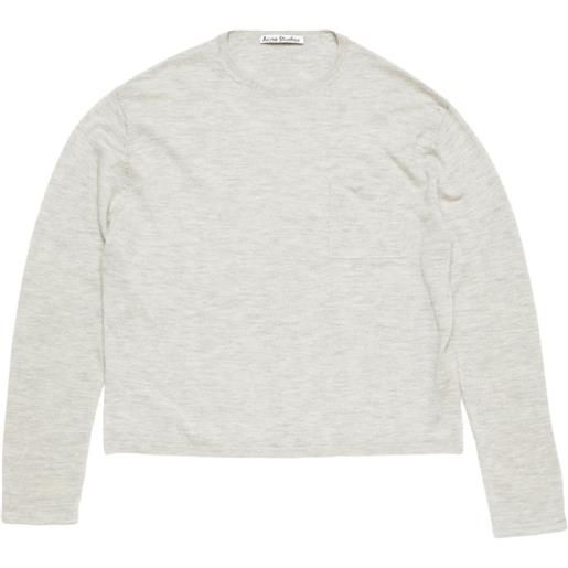 Acne Studios maglione con taschino - grigio