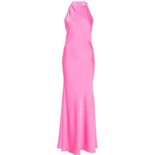 ACTUALEE abito lungo con scollo all'americana - rosa