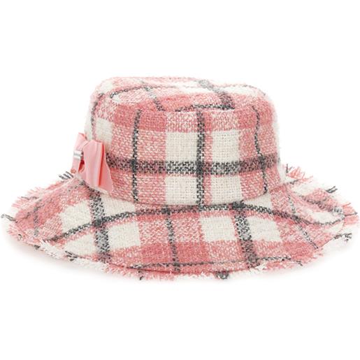 Monnalisa cappello tartan con piccola tesa