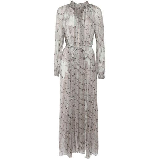 FORTE FORTE abito chiffon seta stampa dune lily