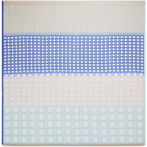 Ferragamo scialle con stampa gancini - blu