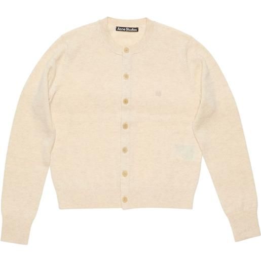 Acne Studios cardigan in misto lana - toni neutri