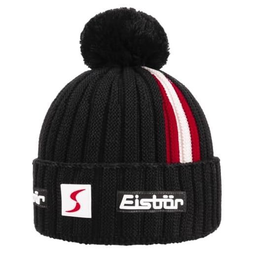 Eisbär berretto beanie leizel rl sp con risvolto lana merino taglia unica - nero-blu