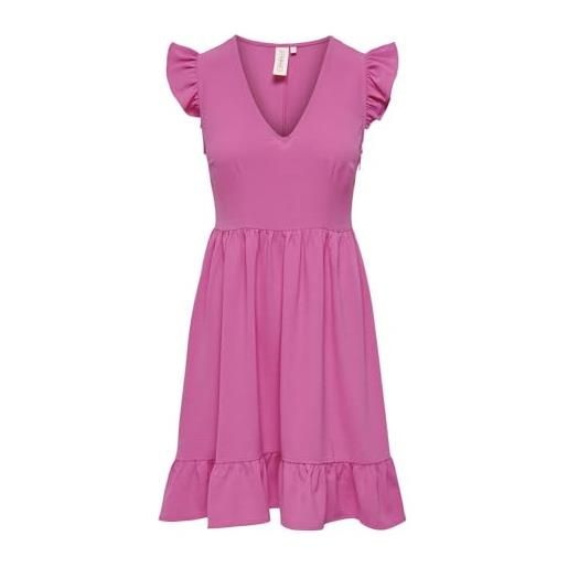 ONLY onlmette life capsleeve dress wvn abito estivo, strawberry moon, s donna