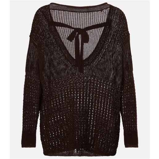 Max Mara pullover paggi in misto cotone