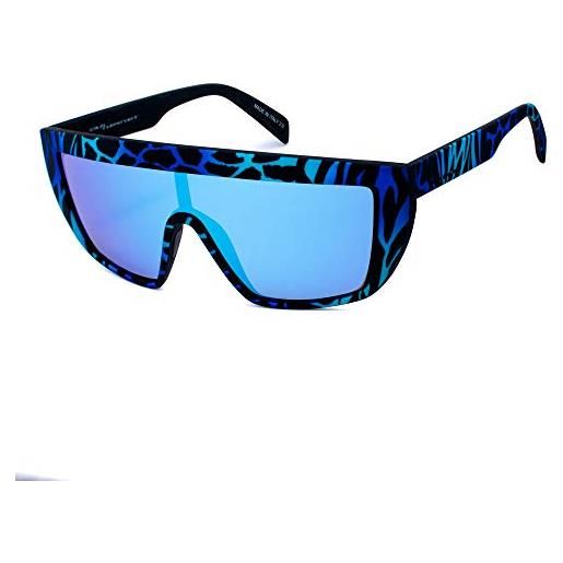 Italia independent unisex - adulto 0912-zef-022 occhiali da sole, multicolore (azul/nero), 122