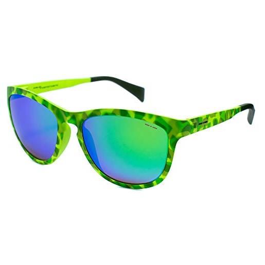 Italia independent unisex - adulto 0111-037-000 occhiali da sole, verde, 55