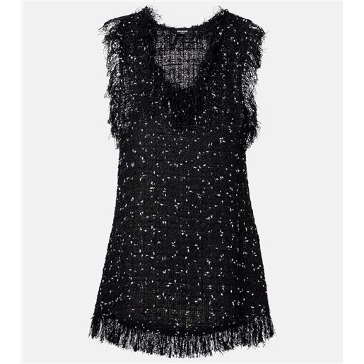 Balmain top in tweed