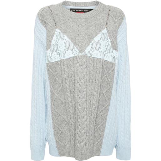 Andersson Bell maglione con decorazione - blu