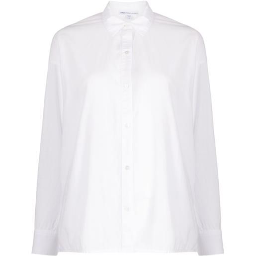 James Perse camicia con collo ampio - bianco