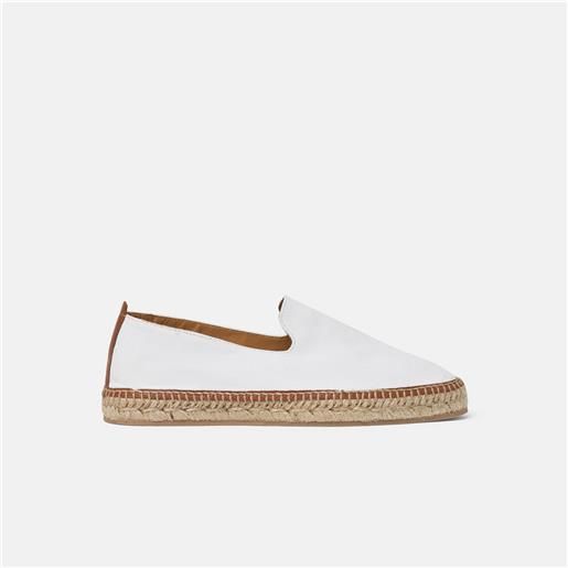 ALPARGATUS Espadrillas Classiche In Tela - Made In Spagna, Colore Bianco, Chiusura A Pull On - Foto 4